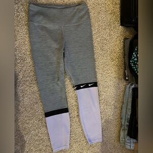 Nike Heather Gray Dri-FIT Leggings